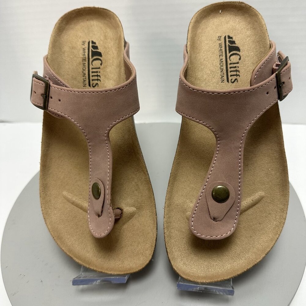 Cliffs by White Mountain Women's Pink Sandals Size 5.5 M Casual